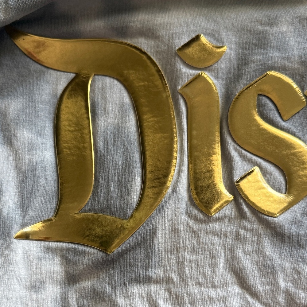 Disney Spirit Jersey Gray Acid Wash with‎ gold XXL - Picture 5 of 8